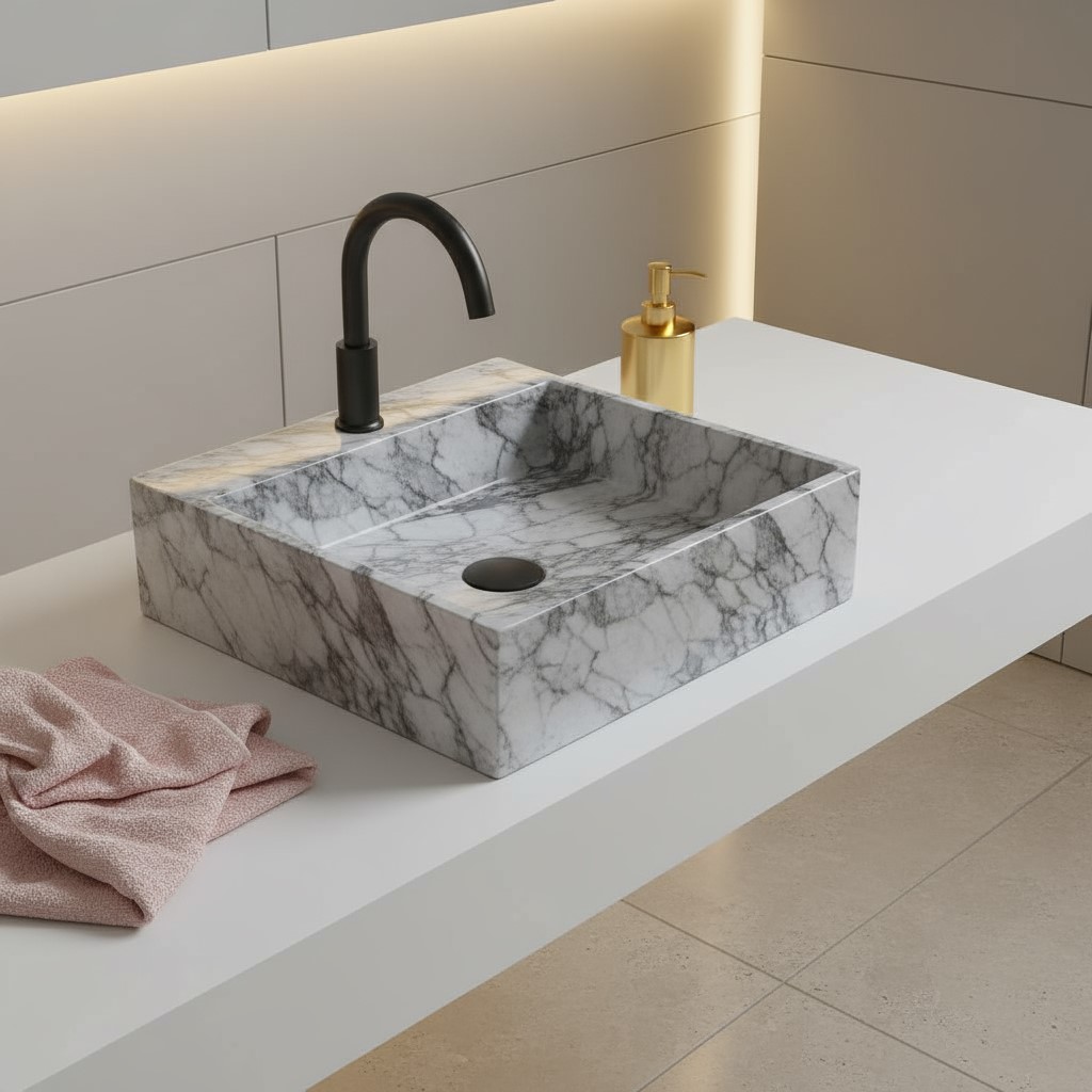 MS-810 XYLOAN WALL MOUNTED BASIN GLOSSY (13"X12") - Image 2