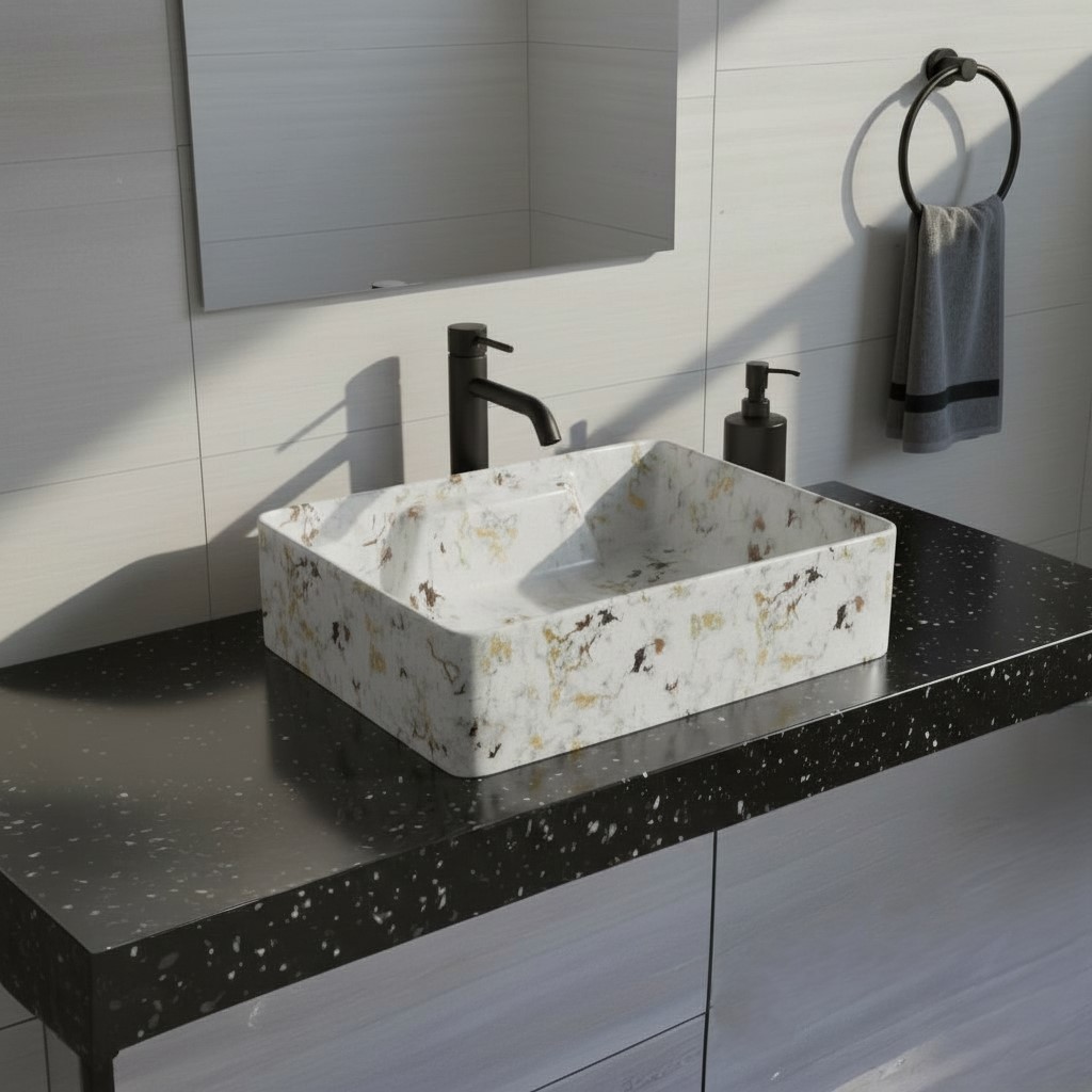 MS-901 XYLOAN WALL MOUNTED BASIN GLOSSY (19"X14") - Image 2