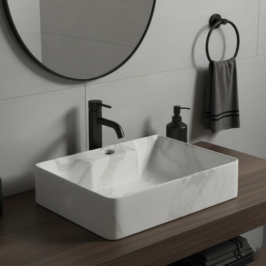 MS-906 XYLOAN WALL MOUNTED BASIN MATT (16"X12") - Image 2