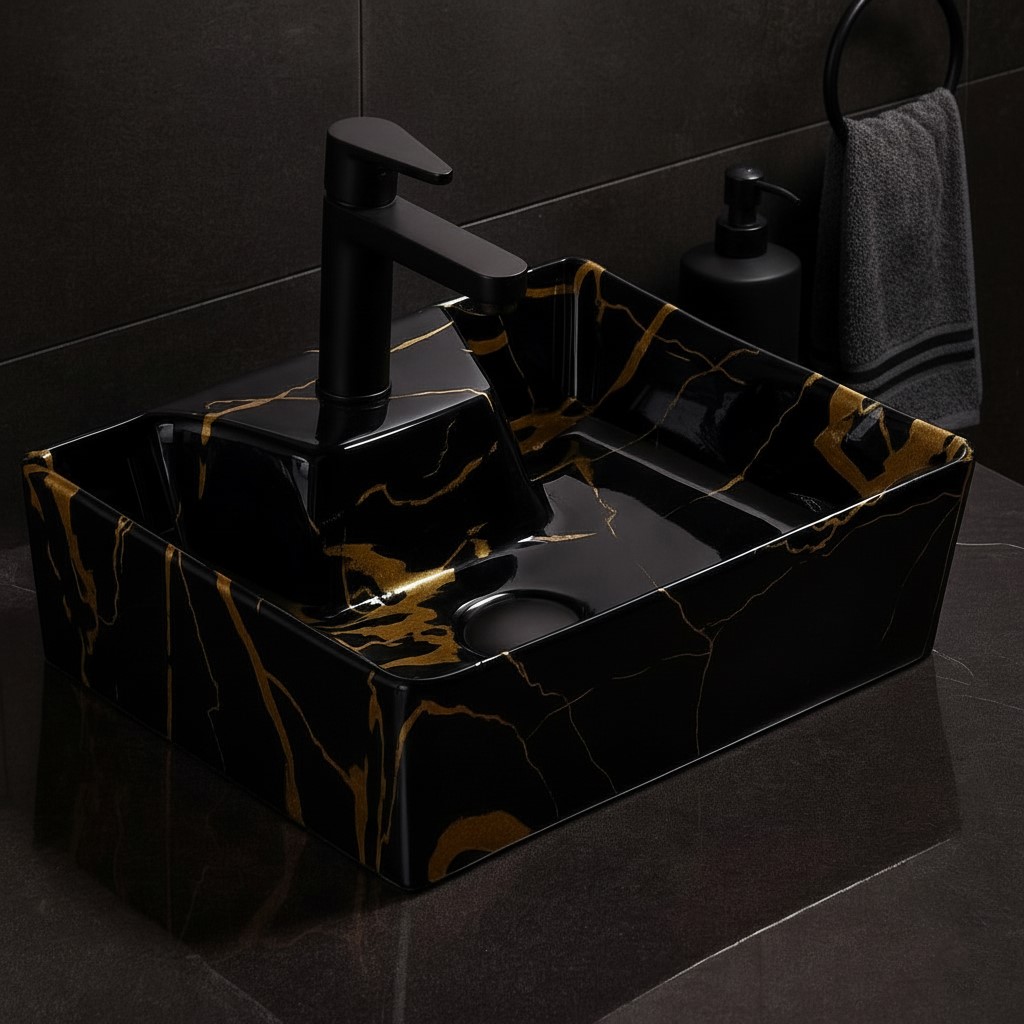 MS-907 XYLOAN WALL MOUNTED BASIN GLOSSY (16"X12") - Image 2