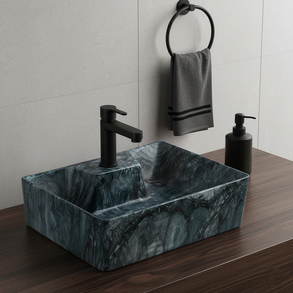 MS-910 XYLOAN WALL MOUNTED BASIN GLOSSY (16"X12") - Image 2