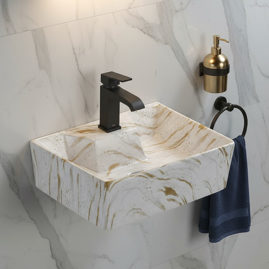 MS-917 XYLOAN WALLMOUNTED BASIN MATT (16"X12") - Image 2