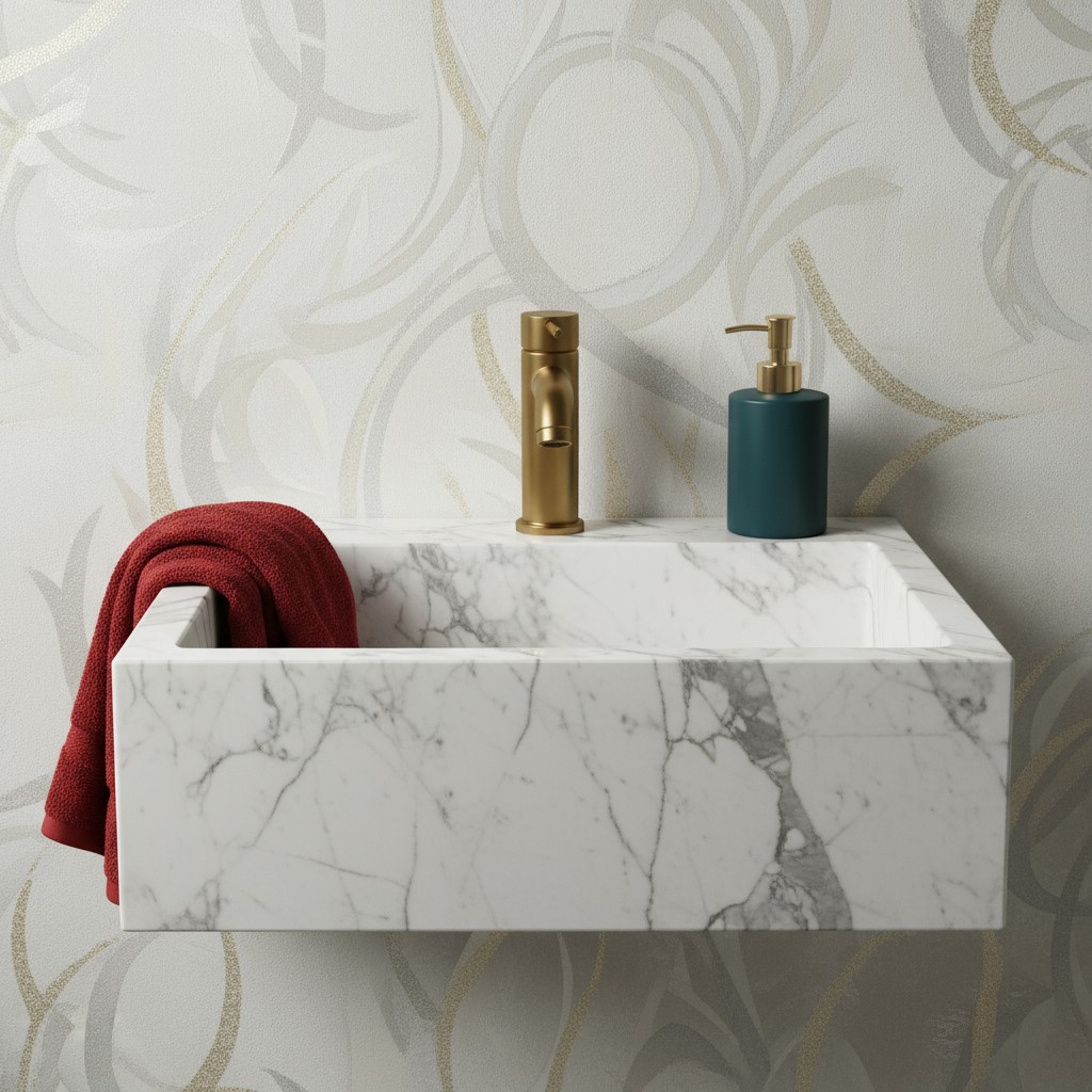MS-921 XYLOAN WALL MOUNTED BASIN GLOSSY (16"X12") - Image 2