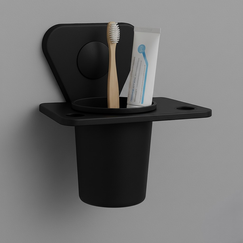 P-304 TUMBLER HOLDER,STAINLESS STEEL (BLACK) - Image 2