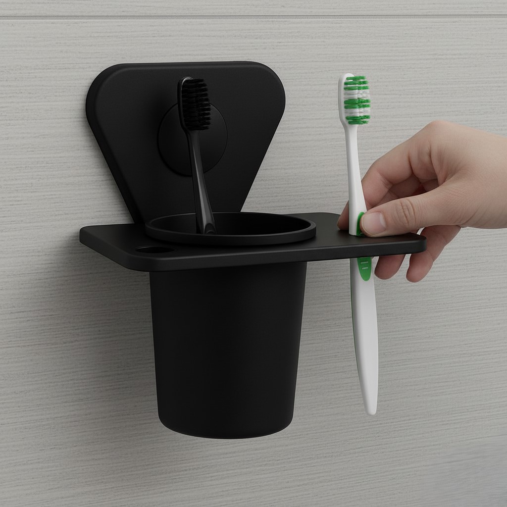P-304 TUMBLER HOLDER,STAINLESS STEEL (BLACK) - Image 3
