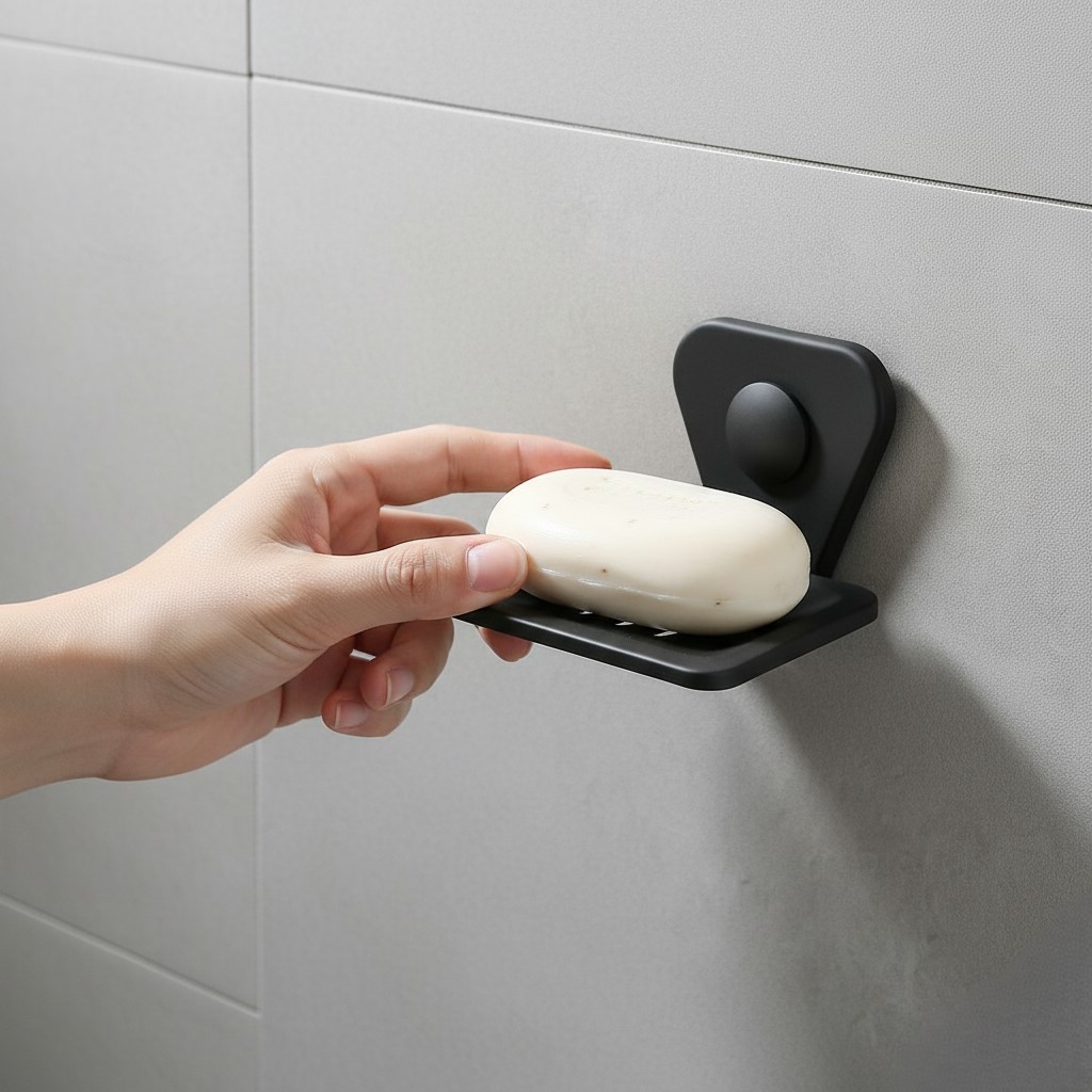 P-305 SOAP DISH ,STAINLESS STEEL (BLACK) - Image 5