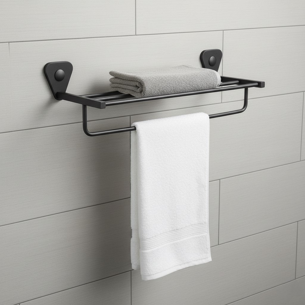 P-301 TOWEL RACK, STAINLESS STEEL (BLACK) - Image 5