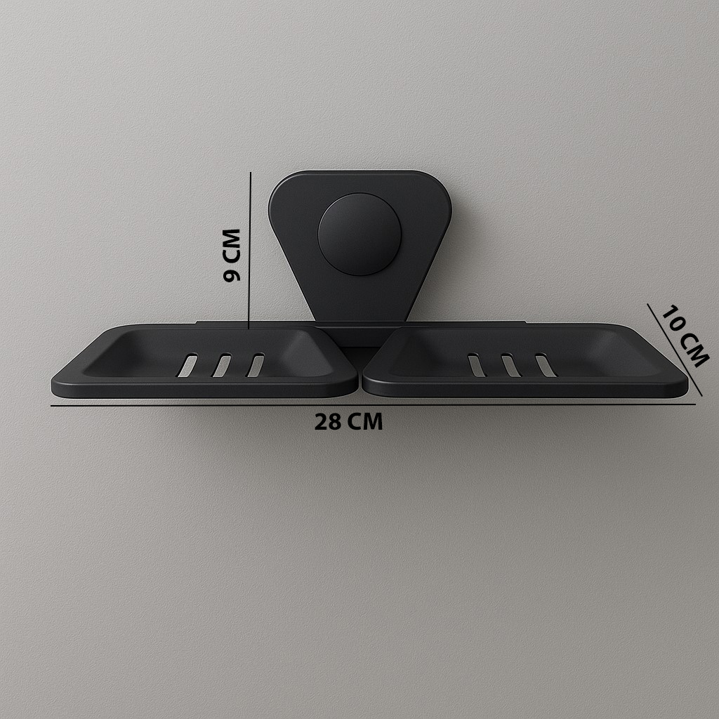P-307 DOUBLE SOAP DISH,STAINLESS STEEL (BLACK) - Image 6