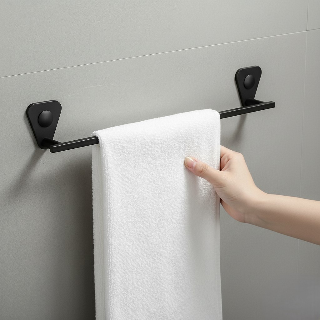 P-302 TOWEL ROD, STAINLESS STEEL (BLACK) - Image 3