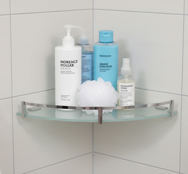 G-1206 Wall Mounted Corner Shelf (12x12) - Image 2
