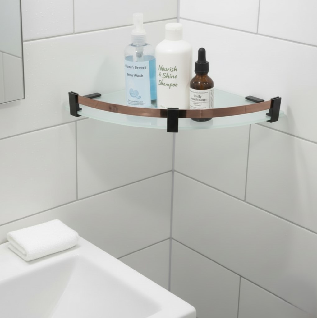 G-1220 Modern Wall-Mounted Corner Shelf (12x12) - Image 2