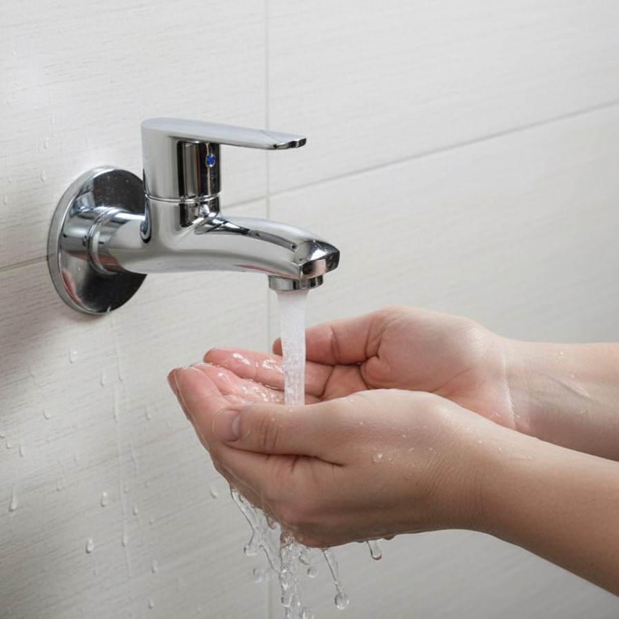 AT-01 Wall-Mounted Bib Cock Faucet,(BRASS) - Image 3