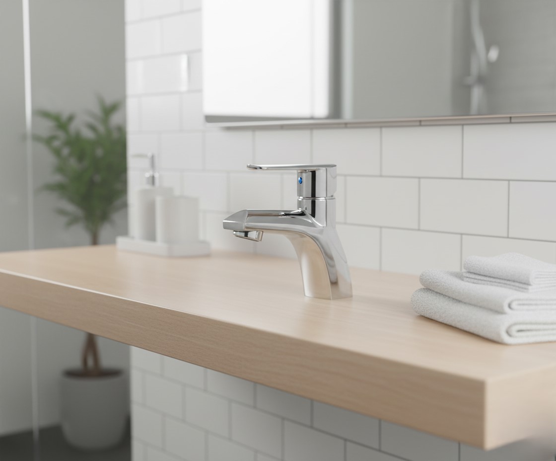 AT-02 Deck Mounted Faucet,Piller Cock,(BRASS) - Image 3