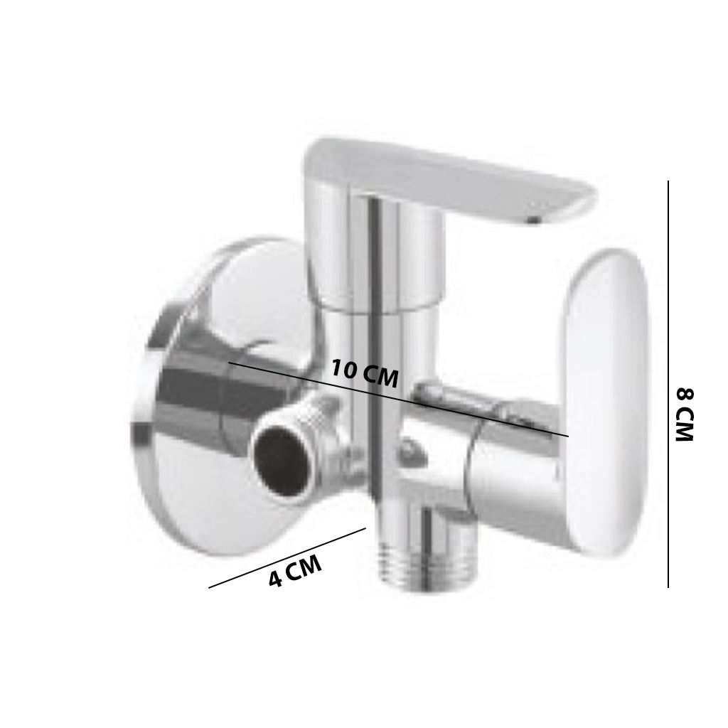 AT-06 2 WAY ANGLE COCK,2 IN 1 ANGLE VALVE (BRASS) - Image 5
