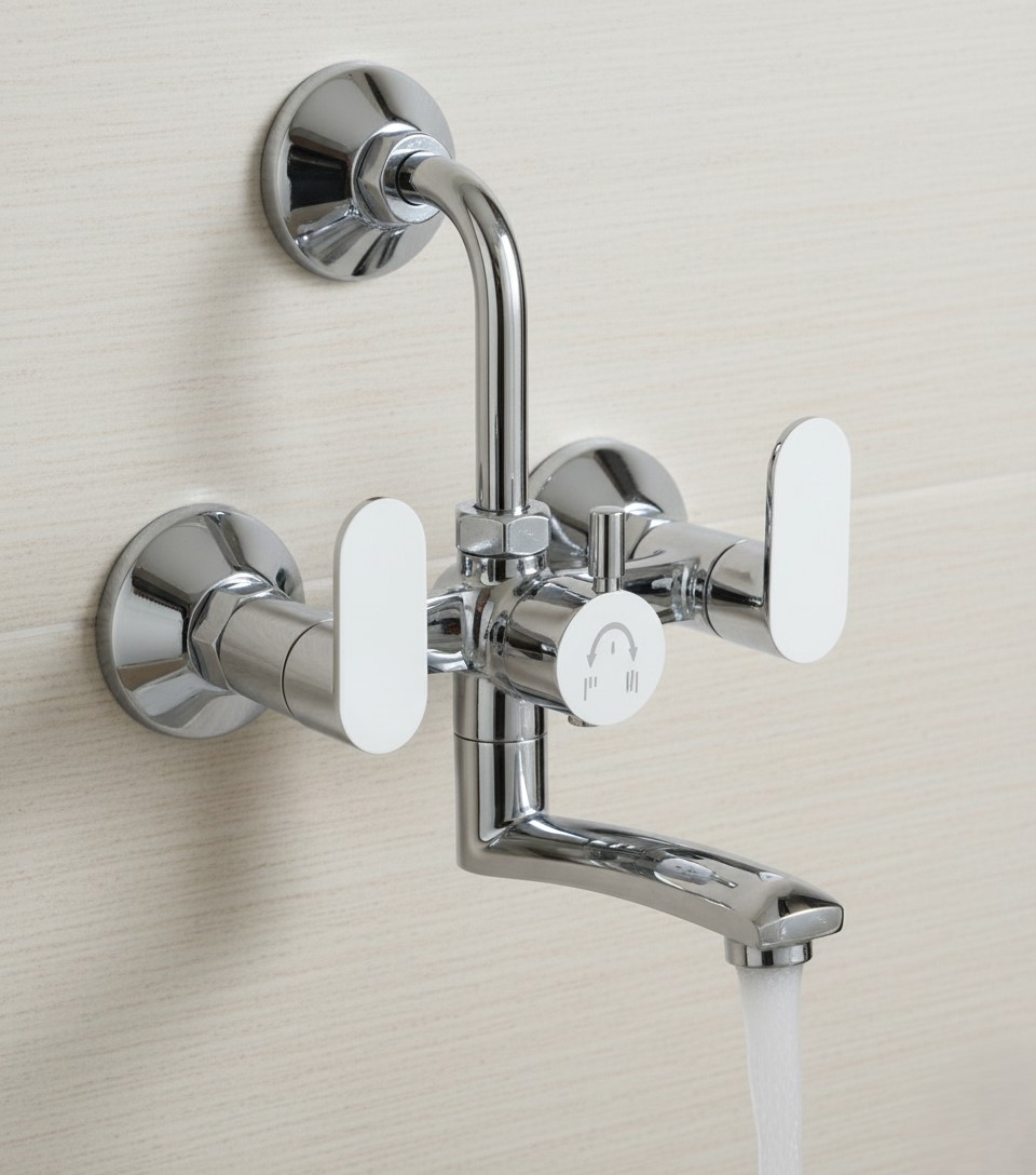 AT-14 HOT AND COLD MIXER,WALL MIXER(BRASS) - Image 2