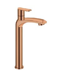 AT-10-RG HIGH-NECK PILLAR COCK,COUNTER-TOP (ROSE-GOLD,BRASS) - Image 3