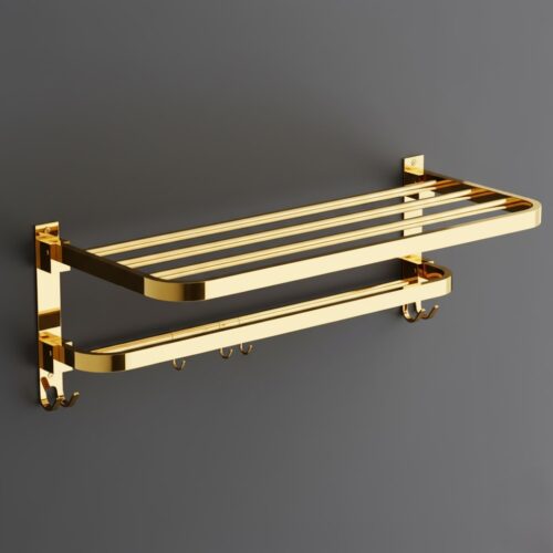 E-414 DOUBLE DECKER SQUARE PIPE GOLD (PVD)