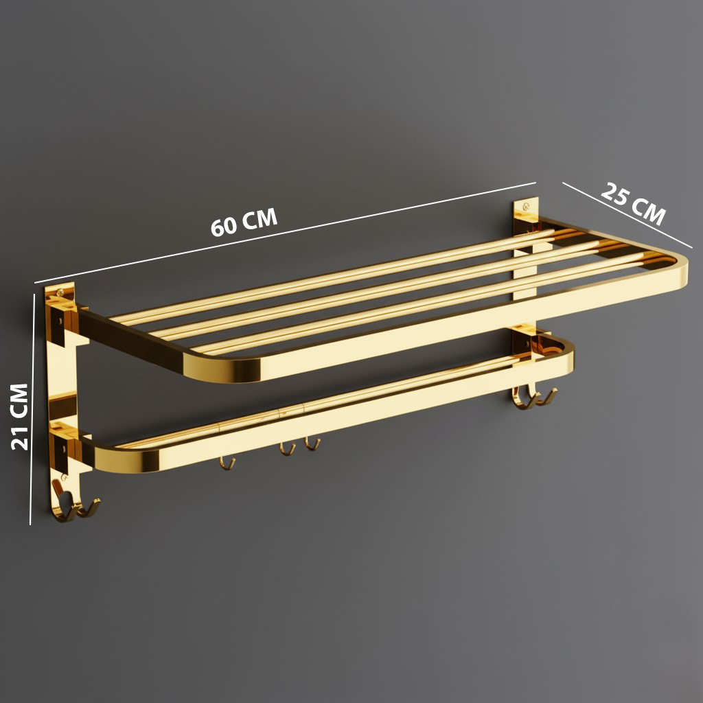 E-414 DOUBLE DECKER SQUARE PIPE GOLD (PVD) - Image 6