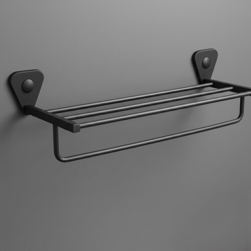 P-301 TOWEL RACK, STAINLESS STEEL (BLACK)