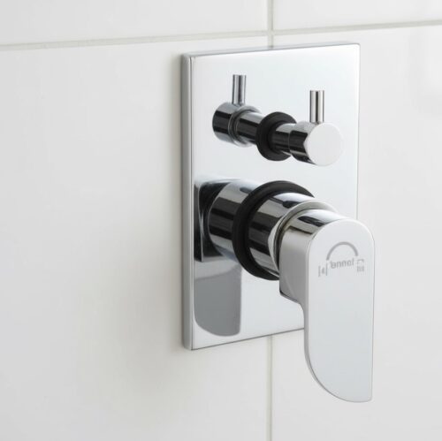 IP-20 Wall-mount single lever concealed bath/shower mixer or diverter