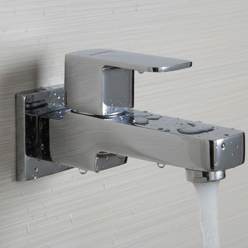 IP-04 WALL-MOUNT LONG BODY BIB COCK,LONG SPOUT TAP,(BRASS) - Image 4