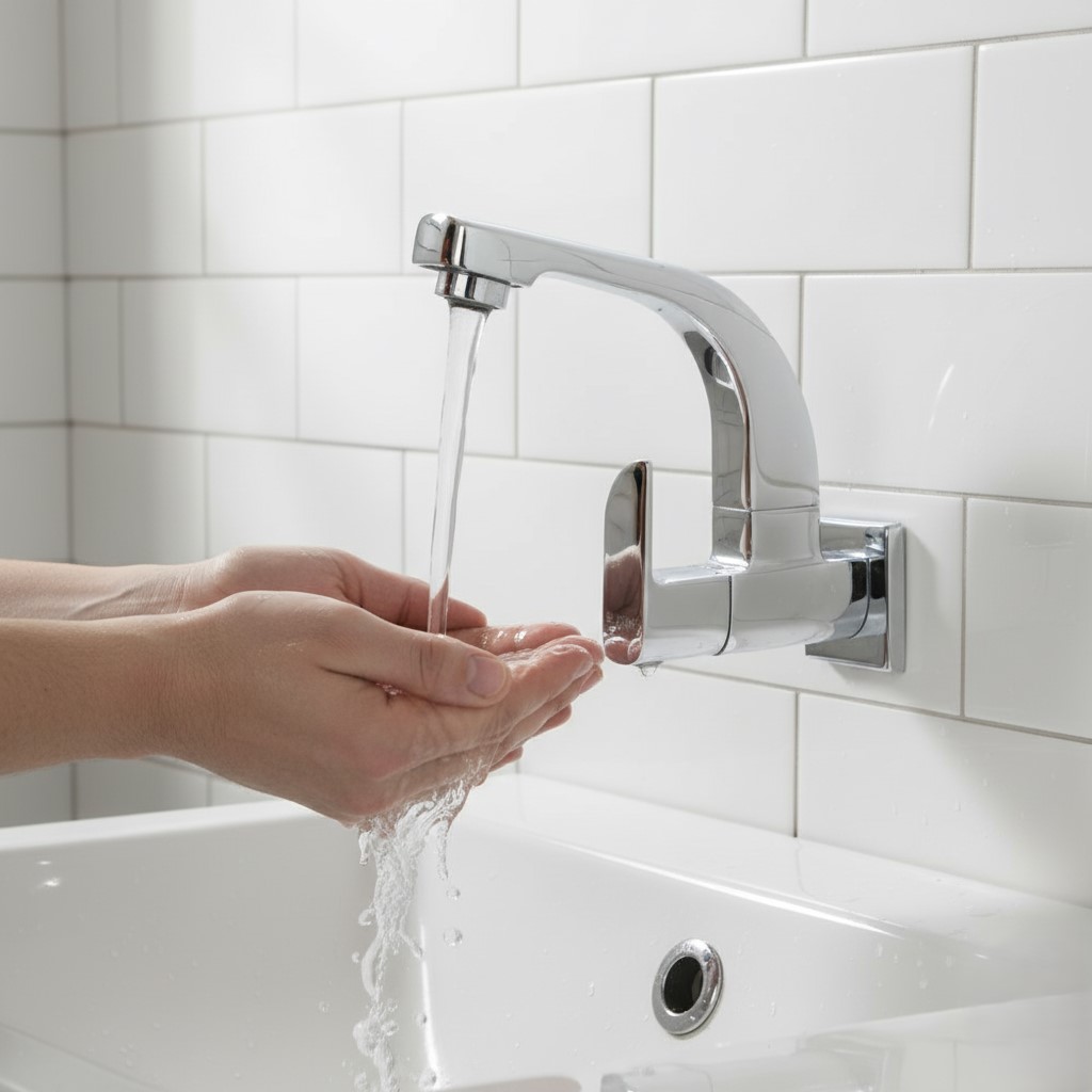 IP-07 WALL-MOUNT SINK COCK CASTED,KITCHEN FAUCET,(BRASS) - Image 5