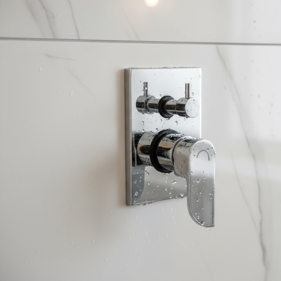 IP-20 Wall-mount single lever concealed bath/shower mixer or diverter - Image 2