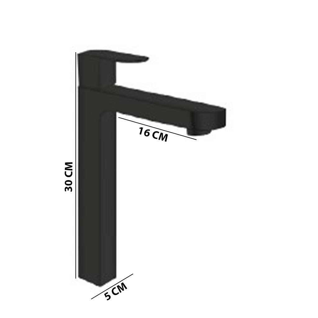 IP-10-BK HIGH-NECK PILLAR COCK (Black Heavy Body Brass) - Image 5