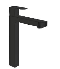 IP-10-BK HIGH-NECK PILLAR COCK (Black Heavy Body Brass) - Image 2