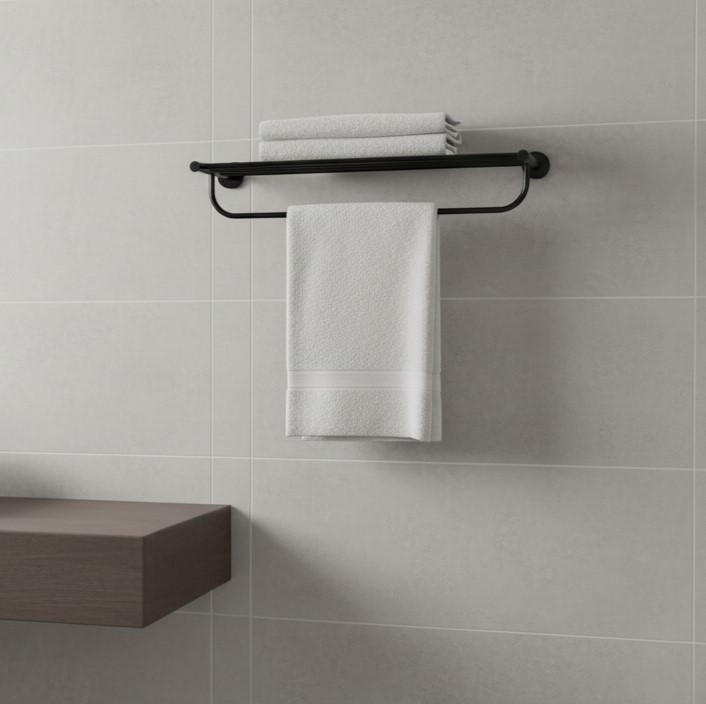 G-1402 TOWEL RACK BRASS (PVD,BLACK) - Image 4