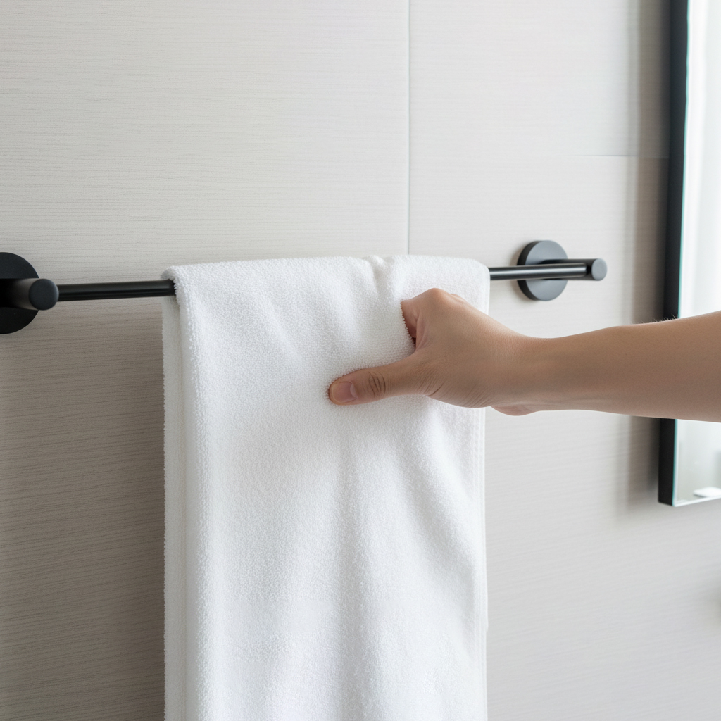 G-1406 TOWEL ROD BRASS (PVD,BLACK) - Image 2