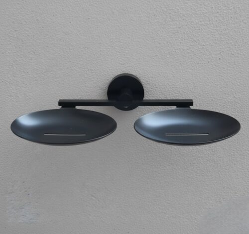 G-1407 DOUBLE SOAP DISH BRASS (PVD,BLACK)