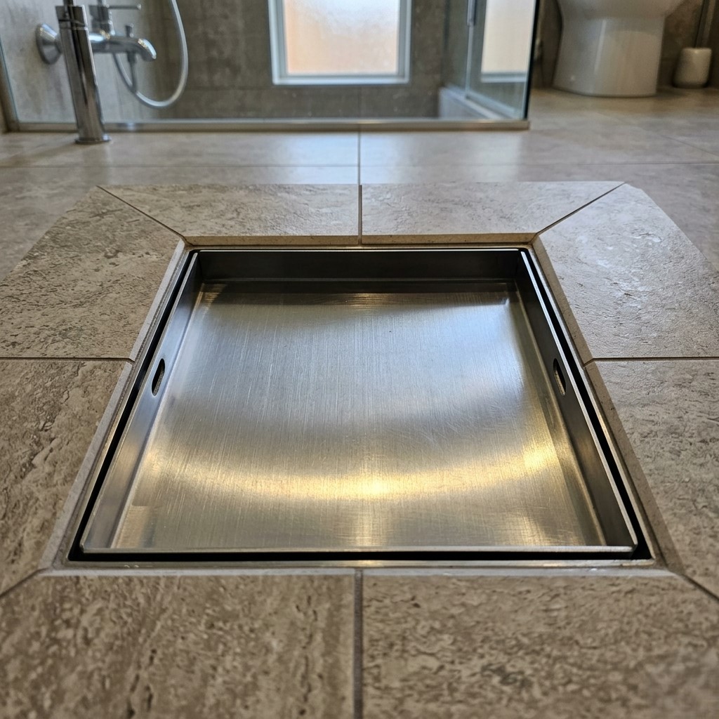 FD-02 Luxury 2-in-1 Invisible Square Shower Floor Drain(6X6) - Image 2