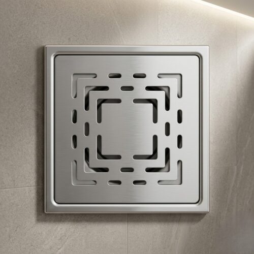 AFTM-02 Premium SS-304 Stainless Steel Square Floor Drain – Anti-Clog & Corrosion Resistant (5x5 Inch)