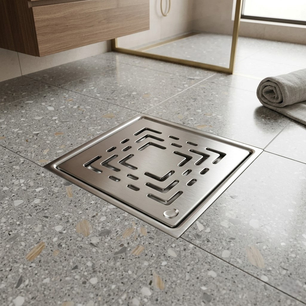 AFTM-02 Premium SS-304 Stainless Steel Square Floor Drain – Anti-Clog & Corrosion Resistant (5x5 Inch) - Image 3