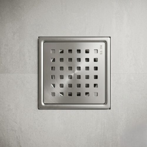 AFTM-01 Premium SS-304 Stainless Steel Square Floor Drain – Anti-Clog & Corrosion Resistant (5x5 Inch)