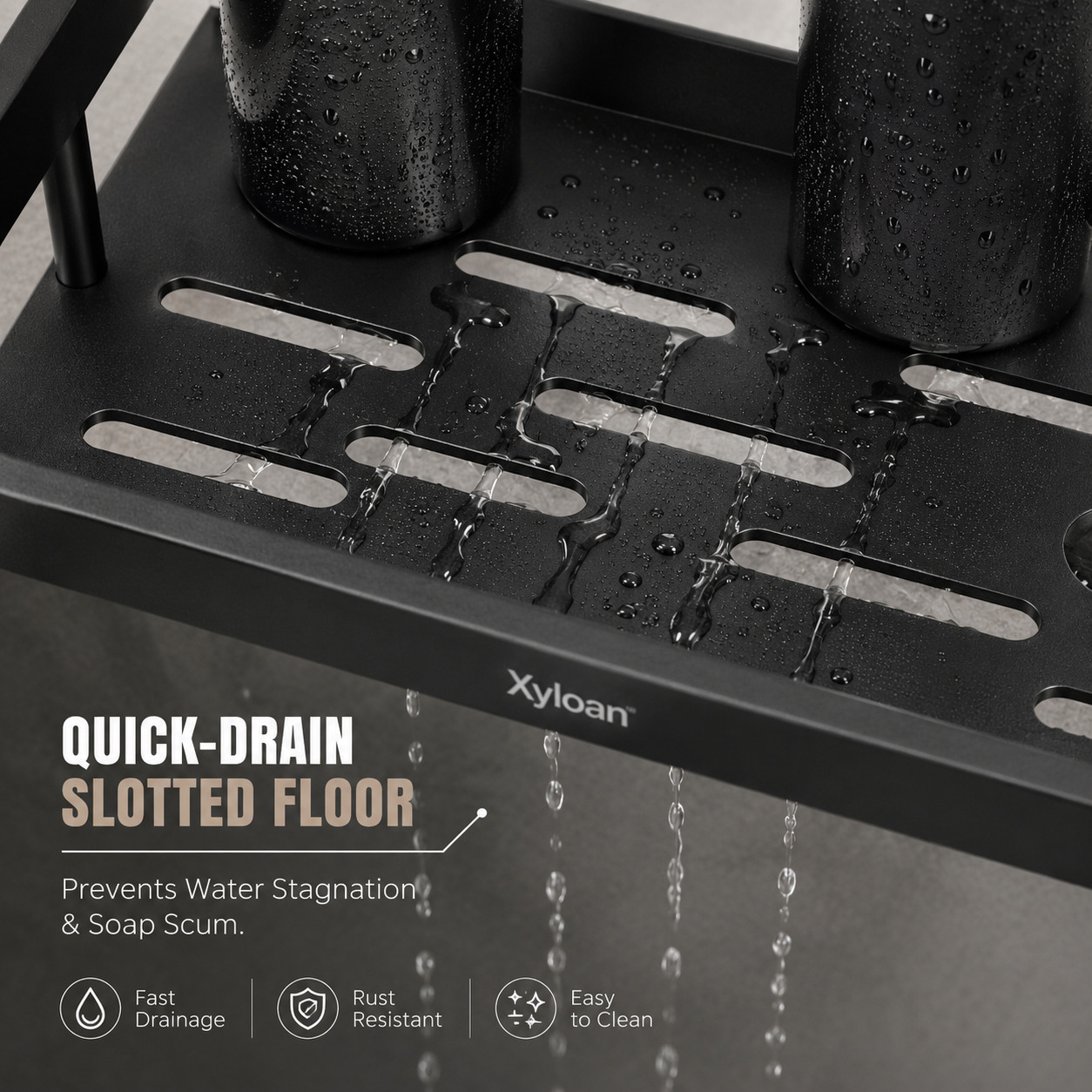 G-1234 NEW BLACK ALUMINIUM SHELF - Image 5